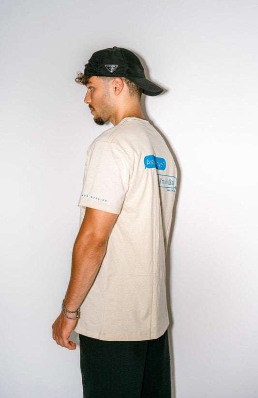 T-shirt "I'm in Bali" - Beige