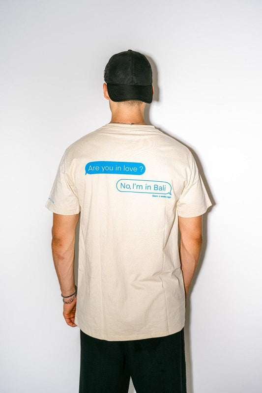 T-shirt "I'm in Bali" - Beige