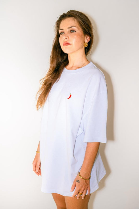 T-shirt "Amour Pimenté" - Blanc