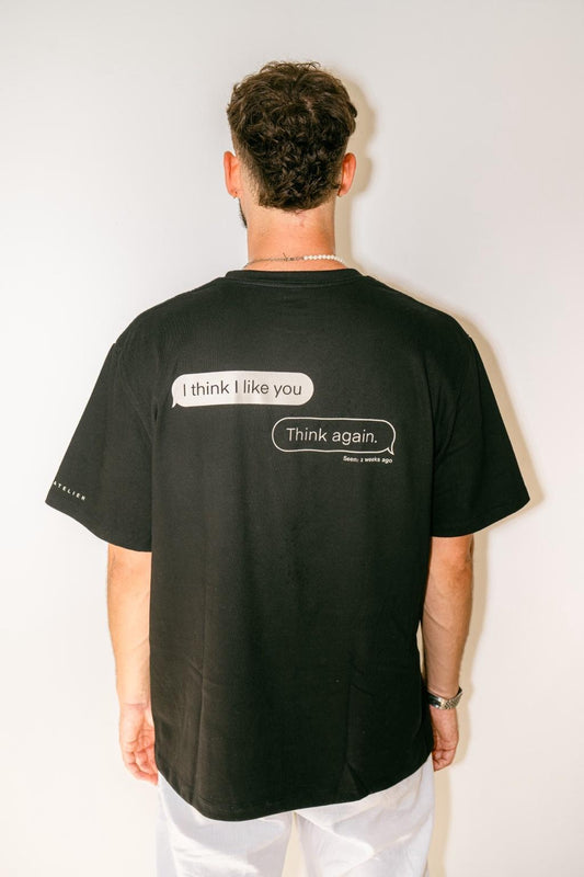 T-shirt "Think Again" - Noir